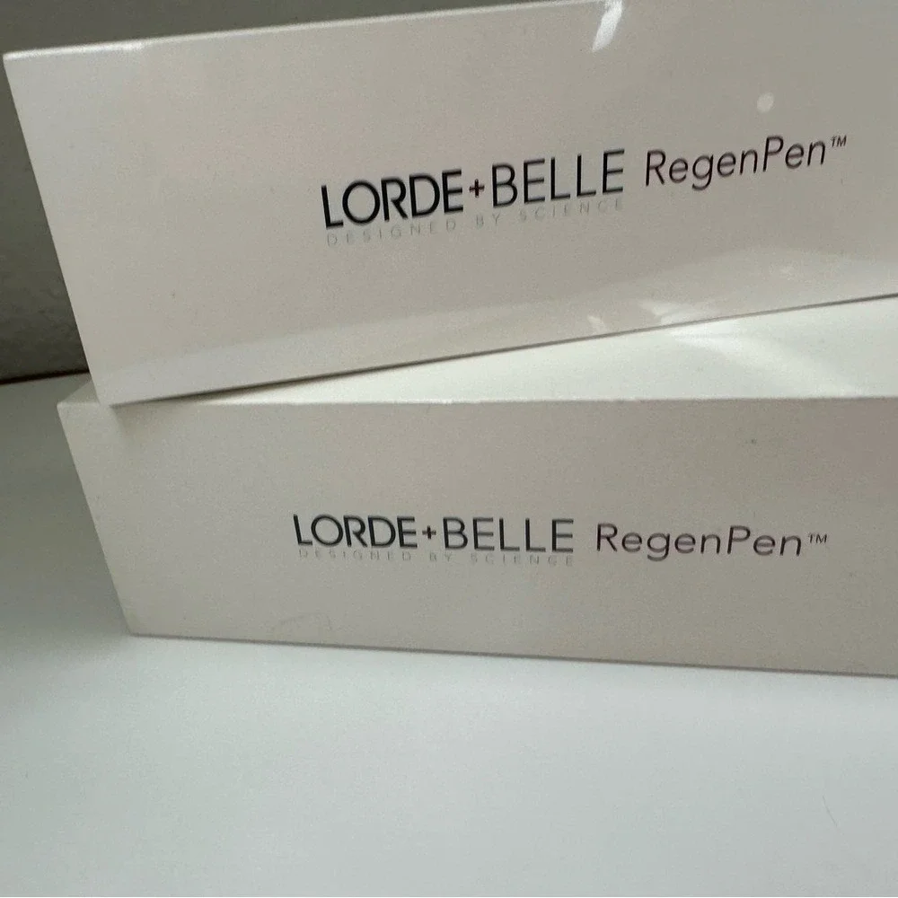 Lorde + Belle RegenPen Nano-Channeling Skincare Tool New In Box Silver 3 Speed